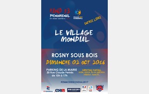 SOR Handball événement  :  la caravane du mondial 2017 fait escale à Rosny le dimanche 2 Octobre