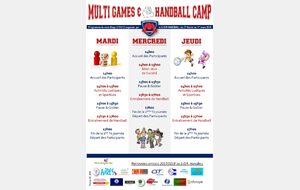 Multi-Games & Handball Camp !