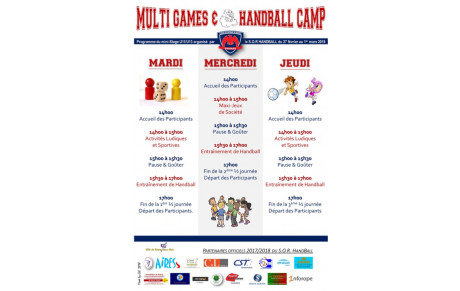 Multi-Games &amp; Handball Camp !